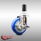 Service Caster 4 Inch 316SS Blue Polyurethane Swivel 1-1/4 Inch Expanding Stem Caster Brake SCC-SS316EX20S414-PPUB-BLUE-TLB-114 - alternate 3